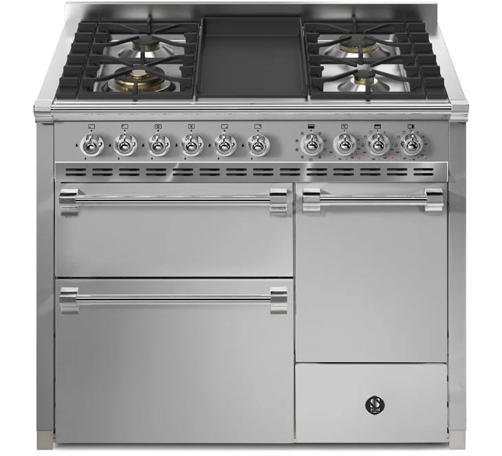 Steel ASCOT 100/3 SOLID DOOR fornuis
