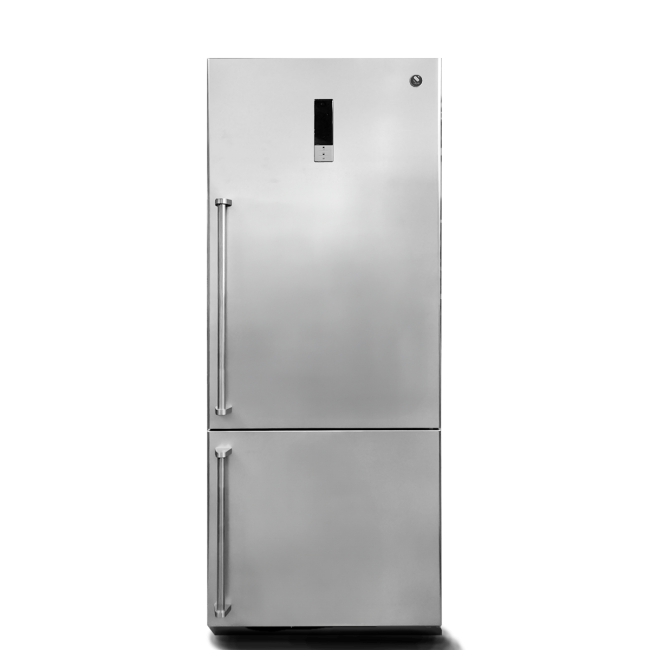 frigorifero in acciaio inox